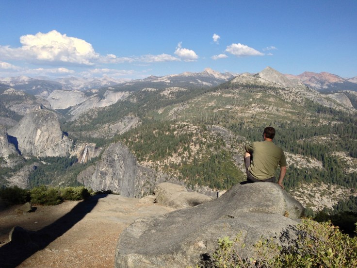 Al on the edge at Glacier Point
