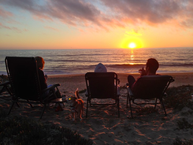 Sunset at Half Moon Bay State Beach